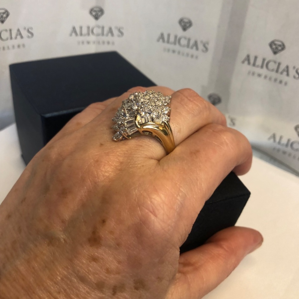 Diamond Cluster Ring - Picture 12 of 12